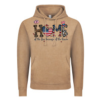 Vintage Coffee home of the free beacuse of the brave Vintage Hoodie - CowhideDigitalArt