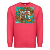 Cardinal Fall Autumn Leopard Serape Mama Premium Sweatshirt - LillyAllenDesigns
