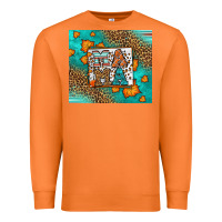 Carrot Fall Autumn Leopard Serape Mama Premium Sweatshirt - LillyAllenDesigns