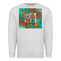 Dove Grey Fall Autumn Leopard Serape Mama Premium Sweatshirt - LillyAllenDesigns