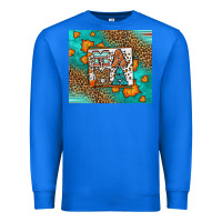 True Royal Fall Autumn Leopard Serape Mama Premium Sweatshirt - LillyAllenDesigns