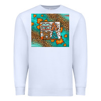 White Fall Autumn Leopard Serape Mama Premium Sweatshirt - LillyAllenDesigns