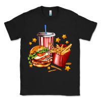 Black hamburger potatoes and coke Classic Tee - AdoDesignShop