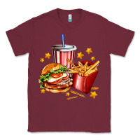 Burgundy hamburger potatoes and coke Classic Tee - AdoDesignShop