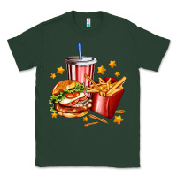 Sports Green hamburger potatoes and coke Classic Tee - AdoDesignShop