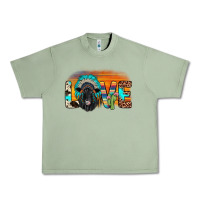 Oil Green love black angus indian headdress Urban Heavy Tee - JahusDesignShop