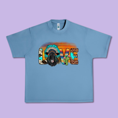 Love Black Angus Indian Headdress Urban Heavy Tee Designed By Jahusdesignshop