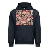Navy skulls and flowers Urban Hoodie - TumblerDesignByShophia