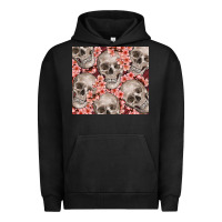 Pigment Black skulls and flowers Urban Hoodie - TumblerDesignByShophia
