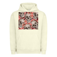 Pigment Pistachio skulls and flowers Urban Hoodie - TumblerDesignByShophia
