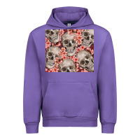 Tulip skulls and flowers Urban Hoodie - TumblerDesignByShophia