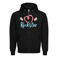 Black educational rockstar Zipper Hoodie - MaliasSmallBusiness