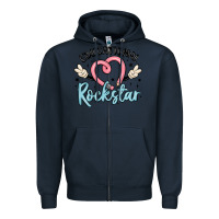Navy educational rockstar Zipper Hoodie - MaliasSmallBusiness