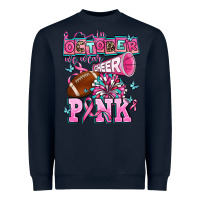 Navy in october we wear cheer pink football Heavyweight Sweatshirt - AdoDesignShop