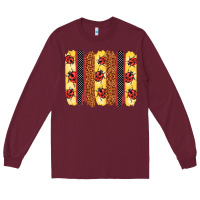 Burgundy ladybug  brushstrokes Long Sleeve Tee - BarkalooDesign