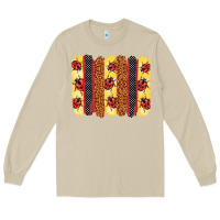 Mushroom ladybug  brushstrokes Long Sleeve Tee - BarkalooDesign