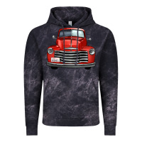 Cloud Black western red truck front view Vintage Hoodie - FaDigitalArtStudio