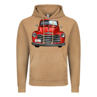 Vintage Camel western red truck front view Vintage Hoodie - FaDigitalArtStudio