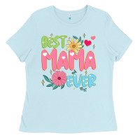 Baby Blue best mama ever Ladies Tee - JahusDesignShop
