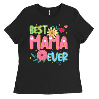 Black best mama ever Ladies Tee - JahusDesignShop