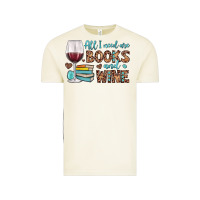 Vintage Arctic all i need are books and wine Vintage Tee - JahusDesignShop