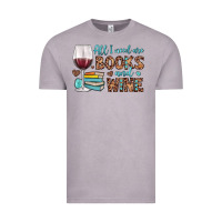 Vintage Zinc all i need are books and wine Vintage Tee - JahusDesignShop
