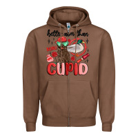 Chestnut better aim than cupid with dog and duck Zipper Hoodie - MaliasSmallBusiness