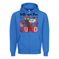 True Royal better aim than cupid with dog and duck Zipper Hoodie - MaliasSmallBusiness