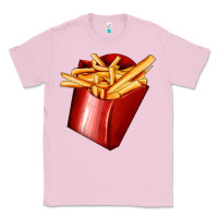 Bubblegum Pink french fries Classic Tee - AdoDesignShop