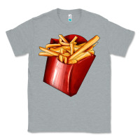 Heather Grey french fries Classic Tee - AdoDesignShop