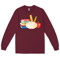 Burgundy back to school custom Long Sleeve Tee - AdoDesignShop