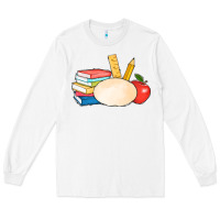 White back to school custom Long Sleeve Tee - AdoDesignShop