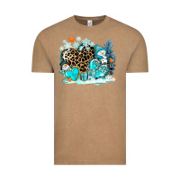Vintage Coffee winter hearts with snowmans Vintage Tee - AdoDesignShop