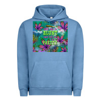 Pigment Pebble Blue roll me a blunt and tell me i'm pretty Urban Hoodie - TumblerDesignByShophia