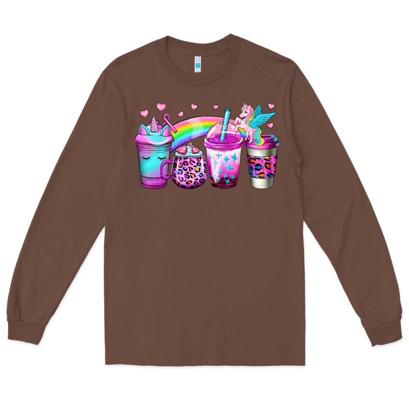 Unicorn Coffee Long Sleeve Tee by Jasminsmagicworld | Teevron