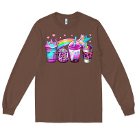 Chestnut unicorn coffee Long Sleeve Tee - Jasminsmagicworld