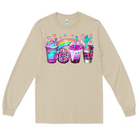 Mushroom unicorn coffee Long Sleeve Tee - Jasminsmagicworld