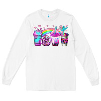 White unicorn coffee Long Sleeve Tee - Jasminsmagicworld