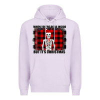 Lilac When You re Dead Inside But It Christmas Skeleton Premium Hoodie - Bettercallsaul