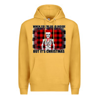 Mustard When You re Dead Inside But It Christmas Skeleton Premium Hoodie - Bettercallsaul