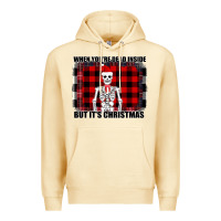 Pina Colada When You re Dead Inside But It Christmas Skeleton Premium Hoodie - Bettercallsaul