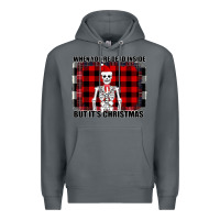 Rock When You re Dead Inside But It Christmas Skeleton Premium Hoodie - Bettercallsaul