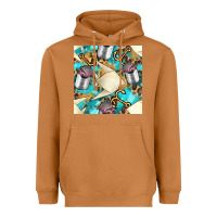 Meerkat Paper Fish And Canned With Anchor Seamless Pattern Pbs Heavyweight Hoodie - BundleAndBundleShop