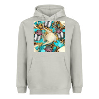 Moon Dust Paper Fish And Canned With Anchor Seamless Pattern Pbs Heavyweight Hoodie - BundleAndBundleShop