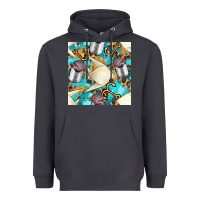 Smoke Paper Fish And Canned With Anchor Seamless Pattern Pbs Heavyweight Hoodie - BundleAndBundleShop