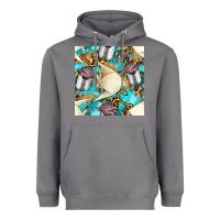Storm Paper Fish And Canned With Anchor Seamless Pattern Pbs Heavyweight Hoodie - BundleAndBundleShop
