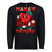 Black skater heart valentines day art Premium Sweatshirt - LillyAllenDesigns