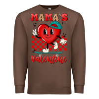 Chestnut skater heart valentines day art Premium Sweatshirt - LillyAllenDesigns