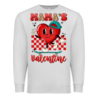 Dove Grey skater heart valentines day art Premium Sweatshirt - LillyAllenDesigns