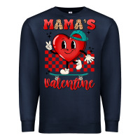 Navy skater heart valentines day art Premium Sweatshirt - LillyAllenDesigns